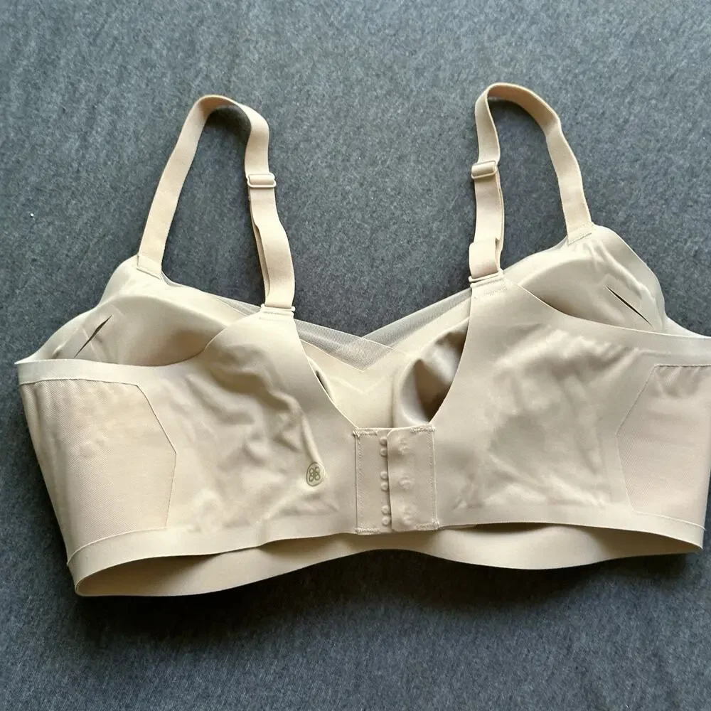 HONEYLOVE Liftwear Crossover Breathable Nude Bra Size XL 38DD NWT